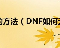 dnf无限疲劳_dnf无限疲劳科技